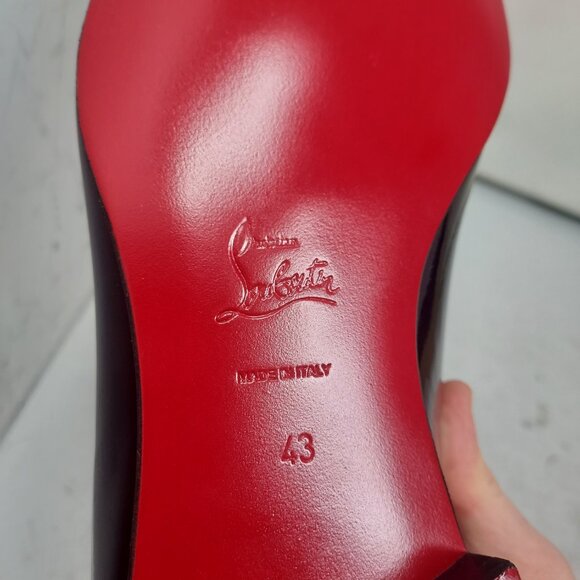 Christian Louboutin Black Patent Lafitte On MENS Loafer - Picture 4 of 10